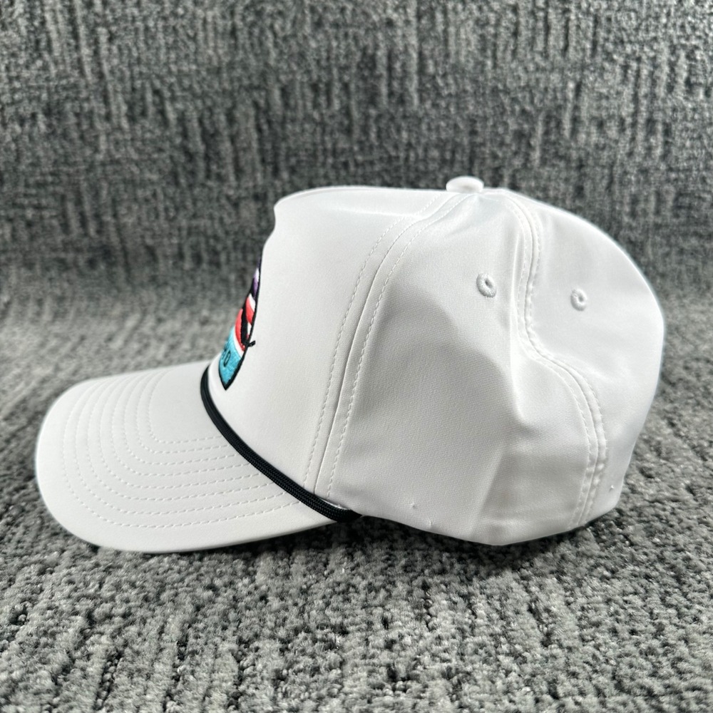 Poncho Outdoors Trucker Hat Men Snapback Cap White Pelican Sunset Patch Rope NEW - Picture 3 of 7